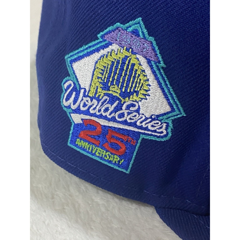 New Era MLB Marlins 59Fifty 25th Anniversary WS Cap 7 1/4 Multi-Color "M" Shadow - Picture 5 of 8